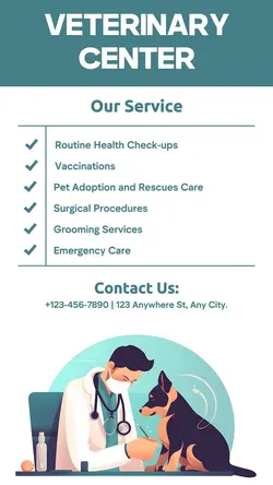 Veterinary Center Service Instagram Story