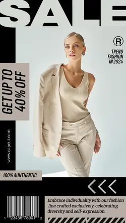 fashion sale trend 2024 instagram story