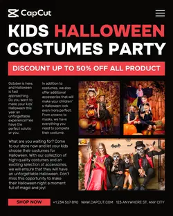 Halloween Costumes Product Display Instagram