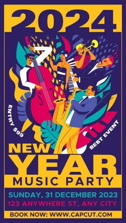 New Year Event Party Instagram Stroy
