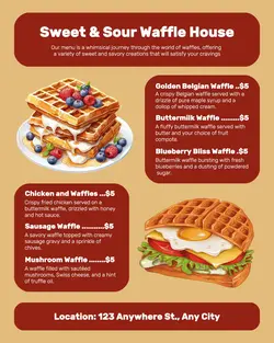 Sweet and Sour Waffle House Menu