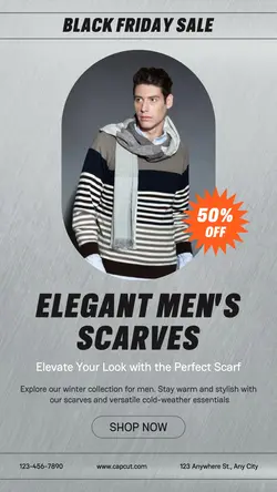 Black Friday Scarf Sale Instagram Story