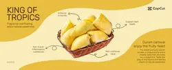 Food durian display e-commerce