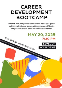 Non-Marketing Campus Activities White Poster