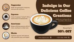 Coffee Drink Promotion Facebook Cover