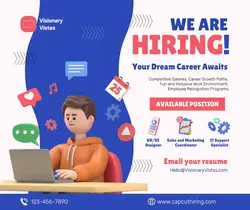 Hiring Facebook Post Colorful