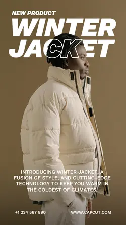 New Product Winter Jacket Instagram Story