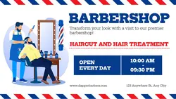 Barbershop Promotion Minimalist