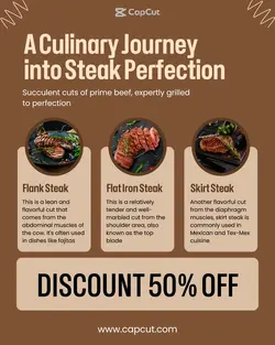 Steak Menu Promotion Instagram Portrait