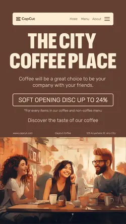 Coffee Shop Promotion Tiktok Post