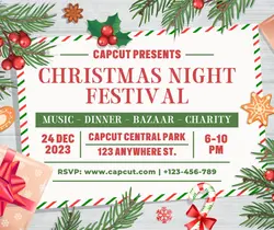Christmas Festival Poster Promotion Facebook Post