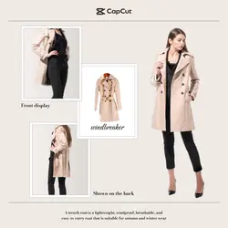 Clothing & Shoes trench coat shows simplicity
