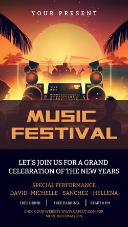 Music Festival Instagram Story