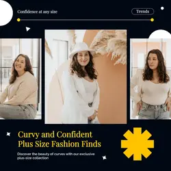 Simple Fashion Plus Size Banner