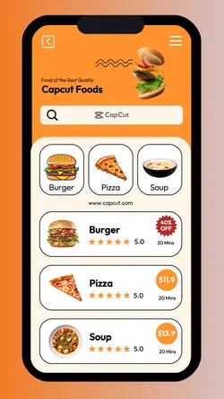 Food Promotion UI Design Instagram Story