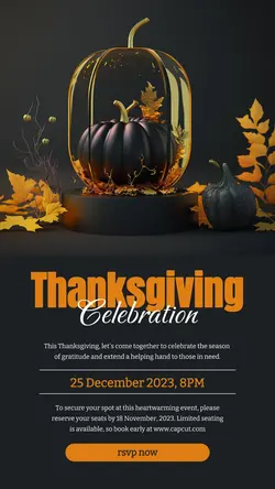 Thanksgiving Celebration Instagram Story