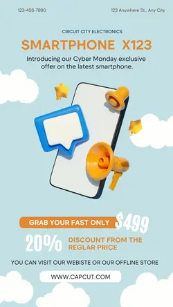 Cyber Monday Special Promotion Tiktok Post