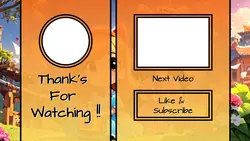 Non marketing Youtube Endscreen Cartoon Orange