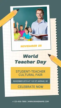 World Teacher Day Instagram Story