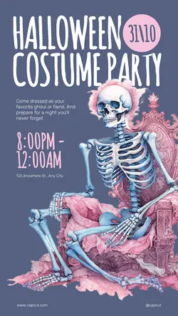 Halloween Costume Party Tiktok Post