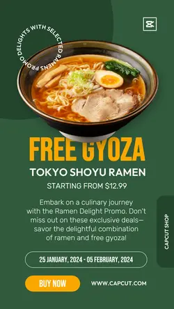Food & Beverages Ramen Promotion
