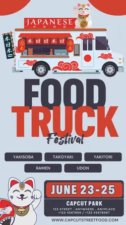 FOOD AND BEVERAGE JAPANESE FOOD TRUCK