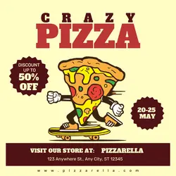 Food and Beverage Pizza Promotion Sale