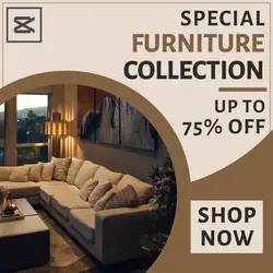 Furniture Collection Instagram Post Brown Simple