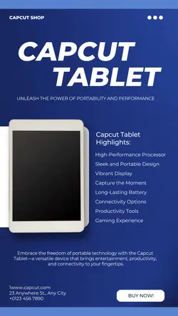 Electronic Tablet Product Display