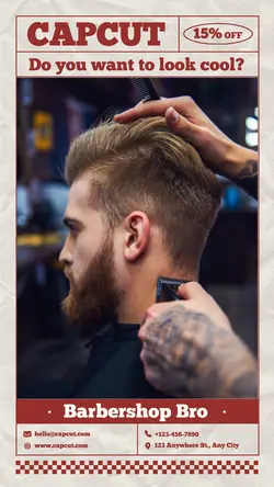 Barbershop discount instagram story
