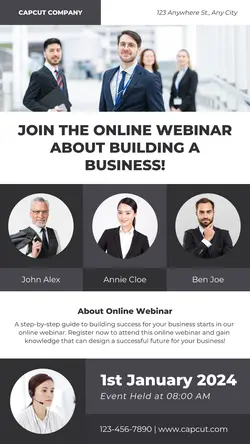 Online Webinar Business Instagram Story