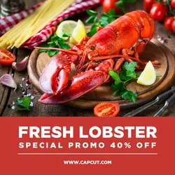 Food and Baverage Lobster Sell Instagram Post