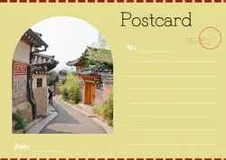 Non-marketing Postcard, Seoul Simple Postcard
