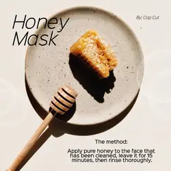 Beauty and Personal Care Display Honey Mask