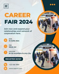 Blue Orange Career Fair Post