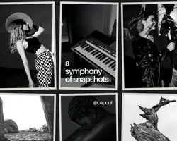 Non-Marketing Photo Collage Monochrome Minimalist
