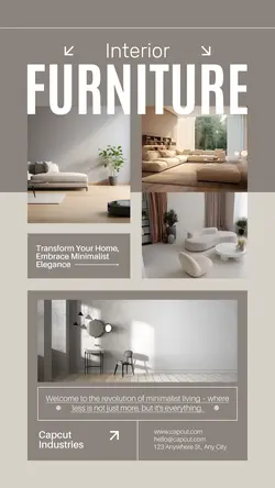 Minimalist Home Furniture Interior Instagram Story