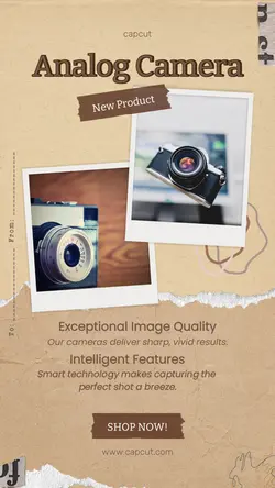 Electronic Camera Product Display Instagram Story