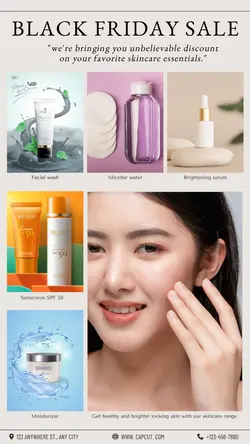 beauty care skincare range instagram post