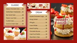 Dessert House Menu