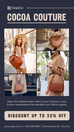Fashion Industry Instagram Story Fashion Brown Bag Cocoa Couture
