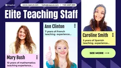 Education Teacher team introduction trend