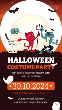Halloween Costume Party Tiktok Post