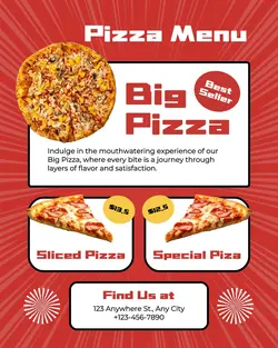 Pizza Menu Promotion Instagram Post