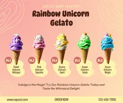 Food dan Beverage Gelato Sale Facebook Post