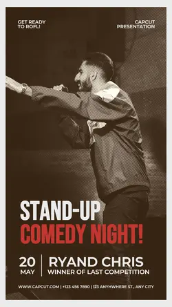 Stand-Up Comedy Night Promotion Instagram Story