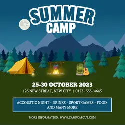 Summer Camp Instagram post