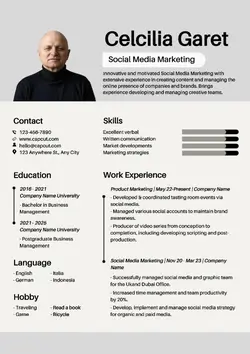 Non-Marketing Social media Marketing Gray Minimalist