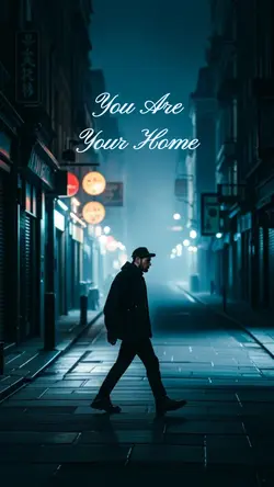 Wallpaper Creative Poster Man Walking