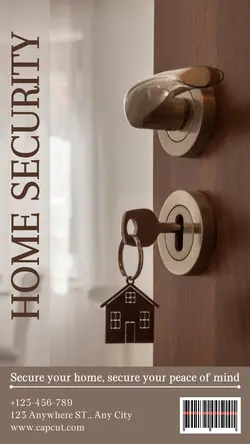 Home Security Instagram Story Minimalism